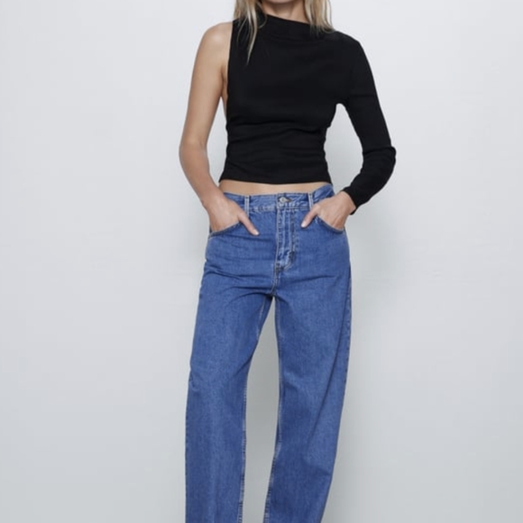 Zara WOMANS Asymmetrical BACK Shirt - Picture 9 of 9